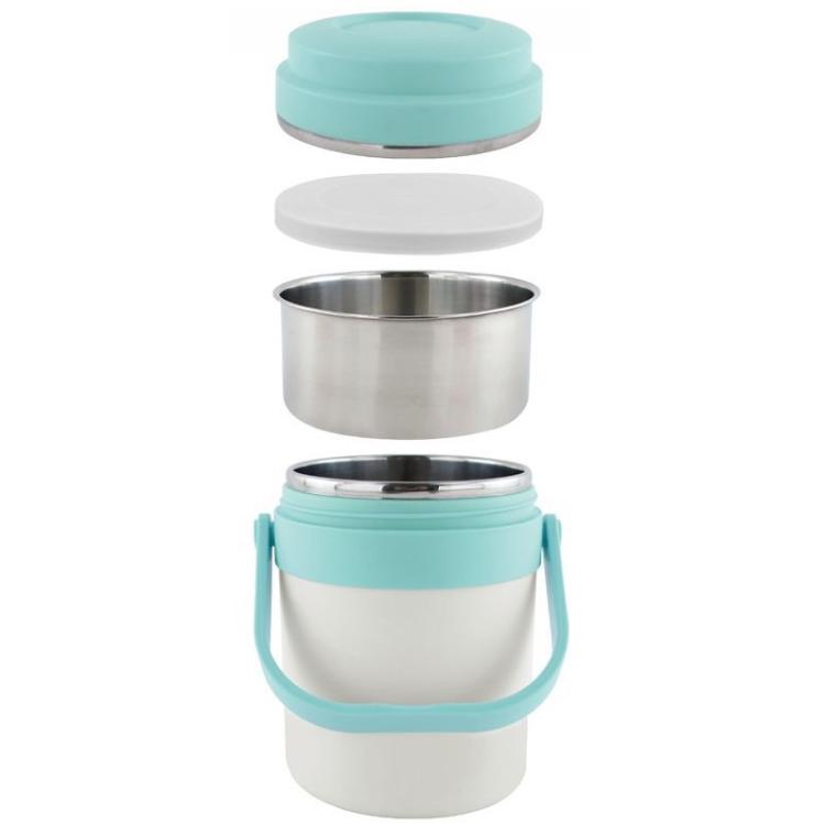 Portavivande Thermos Contenitore Porta Pranzo Termico Acciaio Borsa Termica 2 Lt