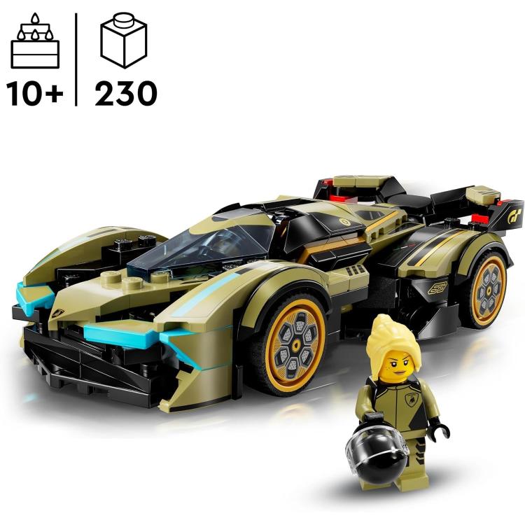 Lego Speed Champions Lamborghini Lambo V12 Vision Gt 76923 Modellino Costruzione