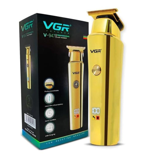 Vgr V947 Trimmer Tagliacapelli Rasoio Ricaricabile Zero Rifinitore Barba Display