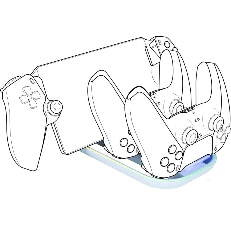 BIGBEN SUPPORTO BASE RICARICA PER PLAYSTATION PORTAL +2 CONTROLLER DUALSENSE PS5