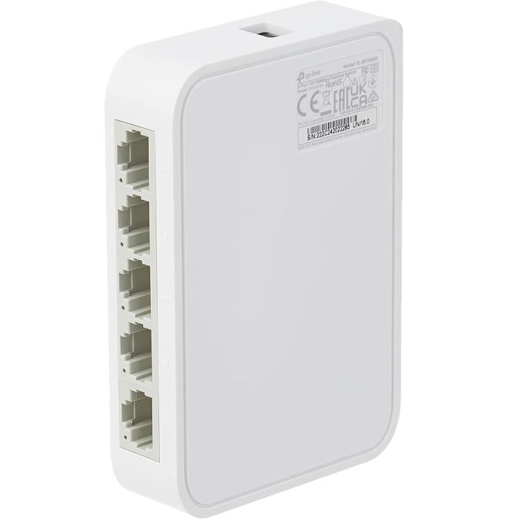 Tp-Link Hub Switch Desktop 5 Porte 10/100 Rj45 10/100 Mbps Plug&Play Tl-Sf1005D