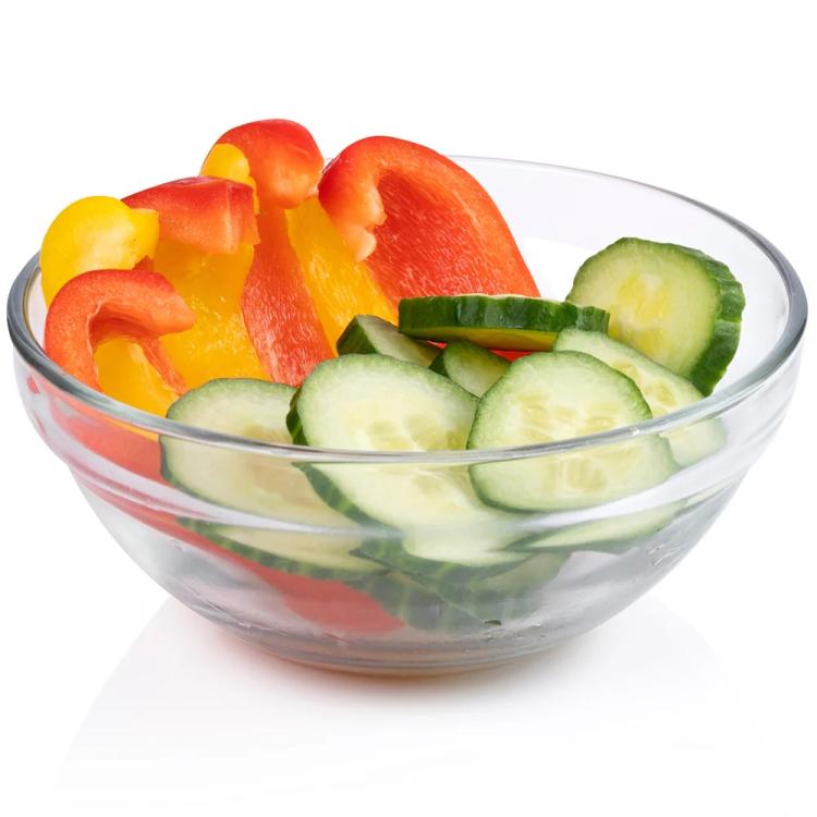 Set 3Pz Ciotole Vetro Antipasto Ciotoline Salse Aperitivo Snack Insalatiera Ø6Cm