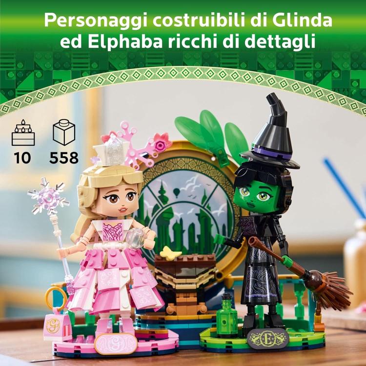 Lego - Wicked 75682 (Elphaba E Glinda Figures) Costruzione Giocattolo 558Pz 10+