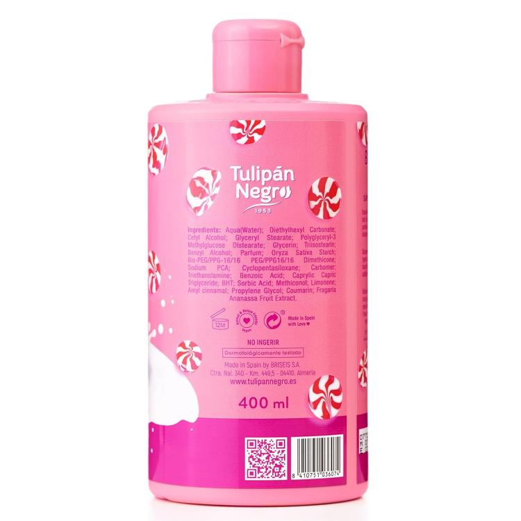 Tulipan Negro Lozione Corpo Body Crema Idratante (Kiss Panna E Fragola) 400Ml