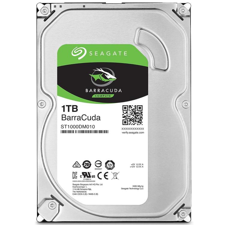 Seagate Barracuda 1Tb Hard Disk Interno 3,5" Sata 3 7.200 Rpm St1000Dm010 Dvr Pc