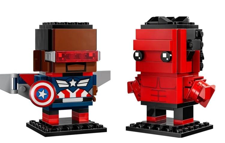Lego - Brickheadz 40668 Marvel Studios Captain America Hulk Rosso Figure 242+243
