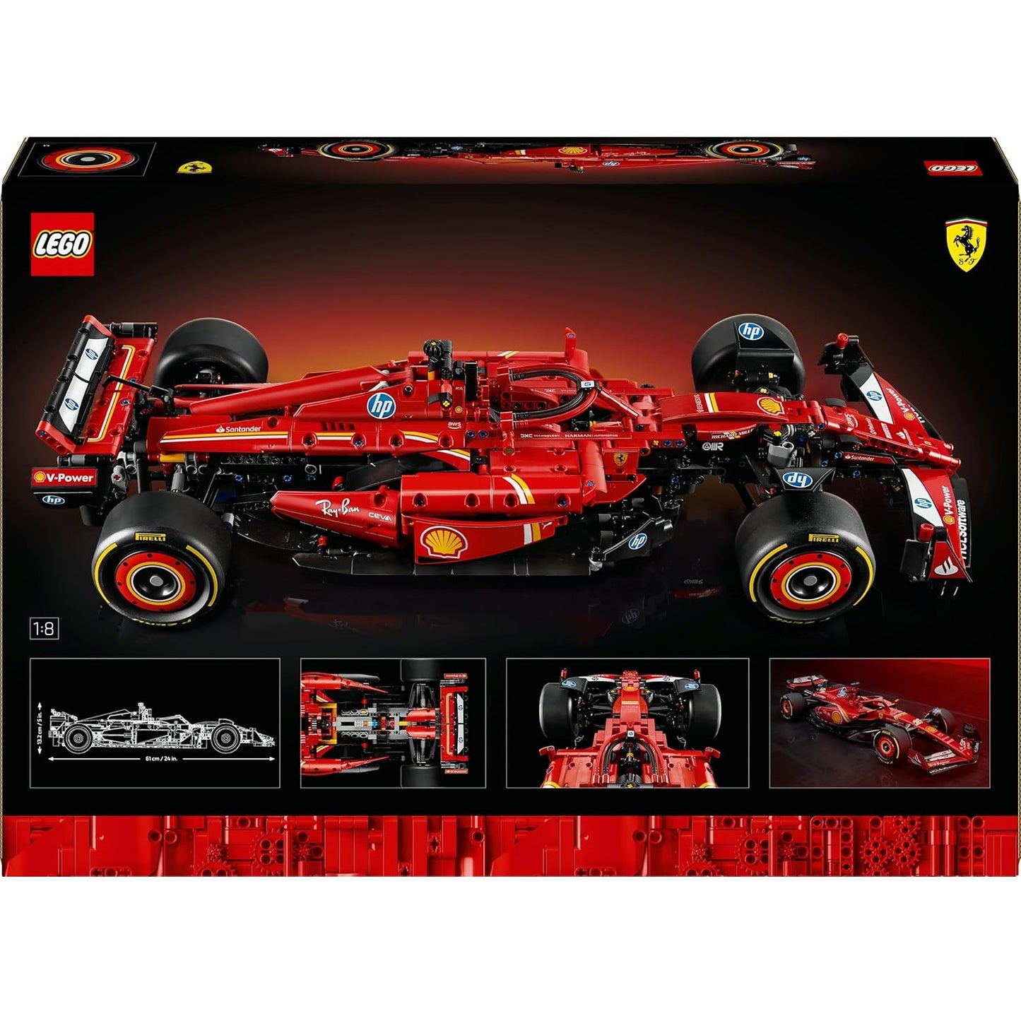 Lego -Technic 42207 Monoposto F1 Ferrari SF-24 Formula 1 Costruzione 1361 pz 18+