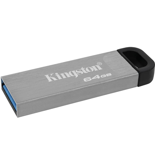 Kingston Pendrive 64GB DTKN/64GB Data Travel Kyson USB-A 3.2 Chiavetta Memoria Metal Argento PC 200MB/s