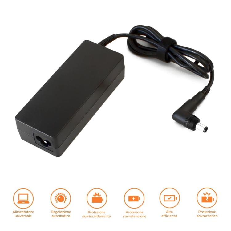 Techmade Alimentatore Universale Notebook 90W 90 Watt 9 Tips Laptop Computer Pc