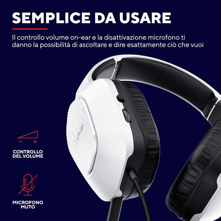 Trust Cuffie Zirox Gtx 415Ps Ps5 Leggere 3.5Mm Cuffia Gaming Per Playstation 5