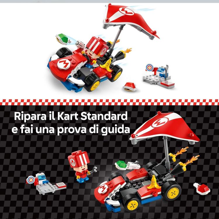Lego - Super Mario Kart 72032 (Kart Standard) Set Con Toad Figure Game 174Pz 7+