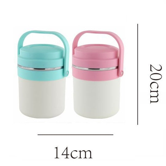 Portavivande Thermos Contenitore Porta Pranzo Termico Acciaio Borsa Termica 2 Lt