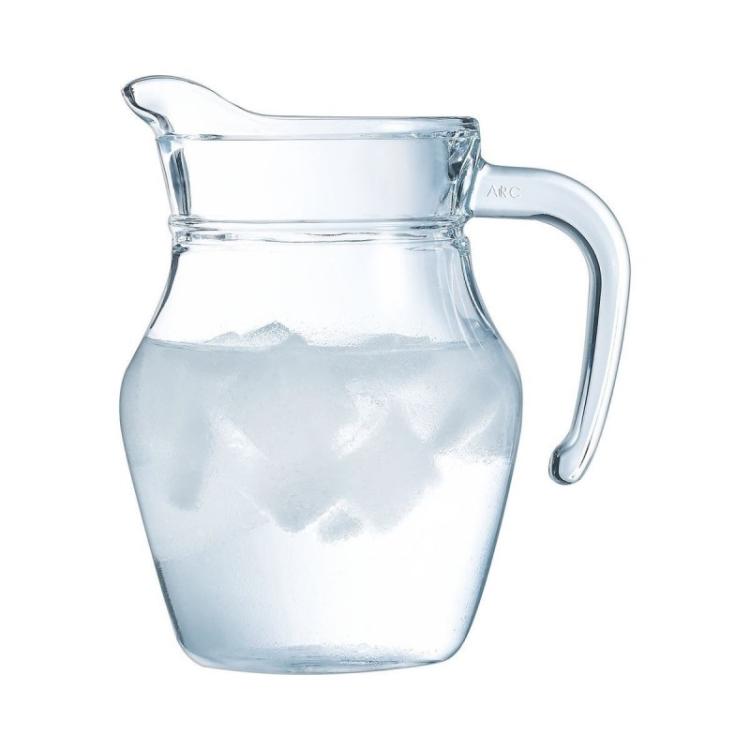 BROCCA IN VETRO DA 0.5 LITRI CARAFFA 0,5LT PER ACQUA VINO SUCCO RISTORANTE HOTEL