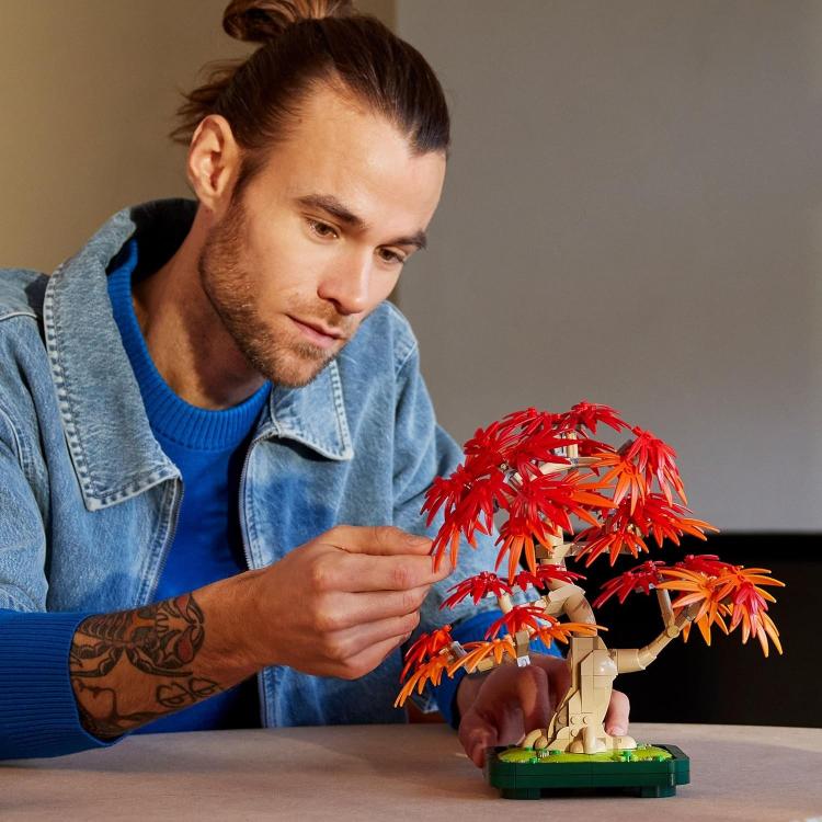 Lego - Flowers 10348 Botanicals Bonsai Di Acero Rosso Giapponese - Set 474Pz 18+