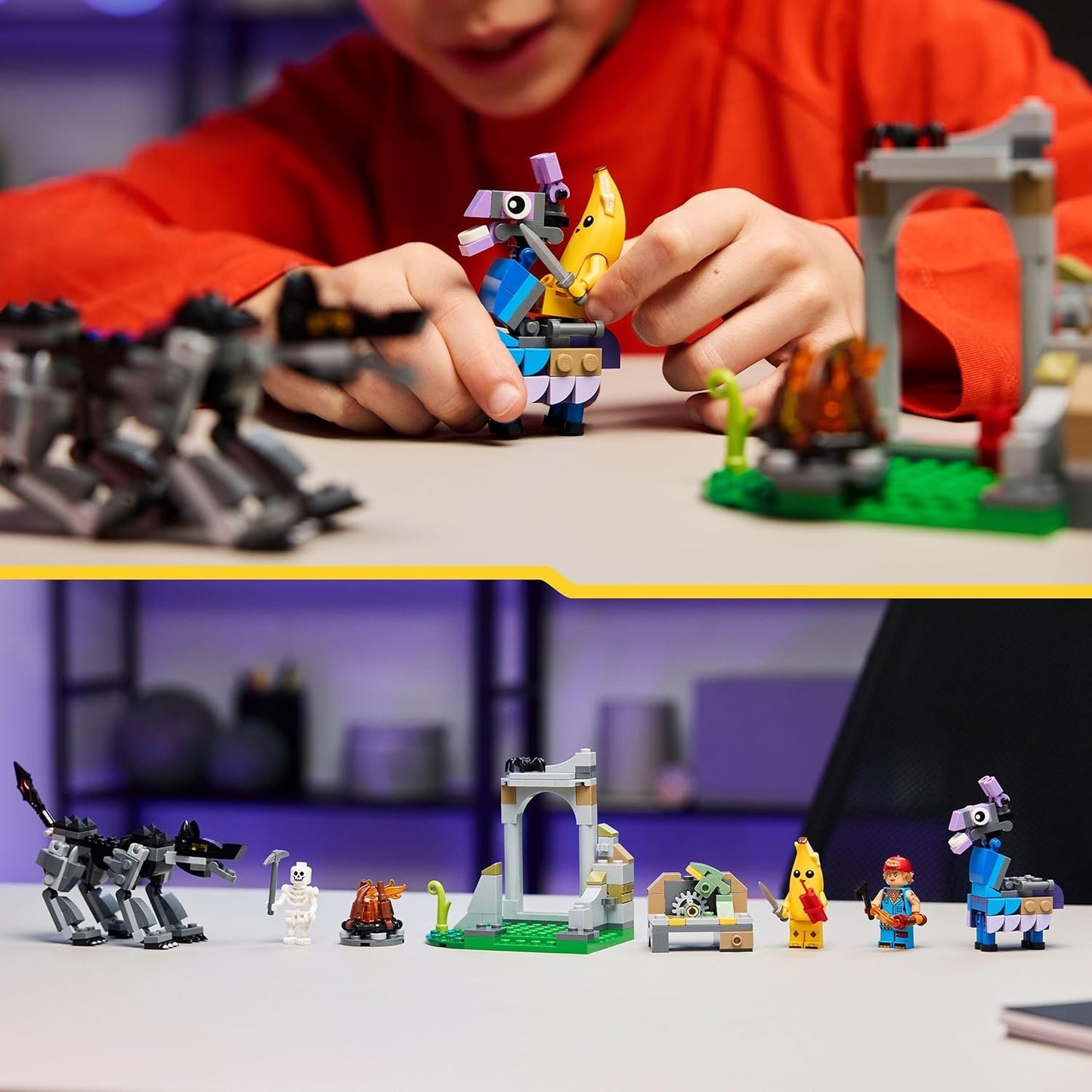 Lego - Fortnite 77075 (Campo di Bananita e Starter) Lama Delle Scorte Costruzione da 250 pz 7+
