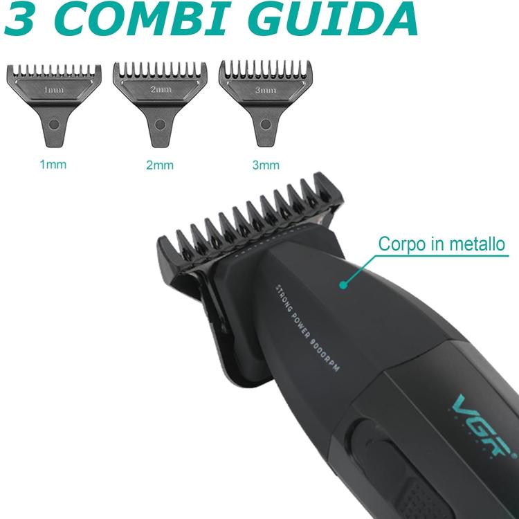 Vgr Salon Series V906 Regolabarba Rasoio Trimmer Regola Barba Super Zero Display