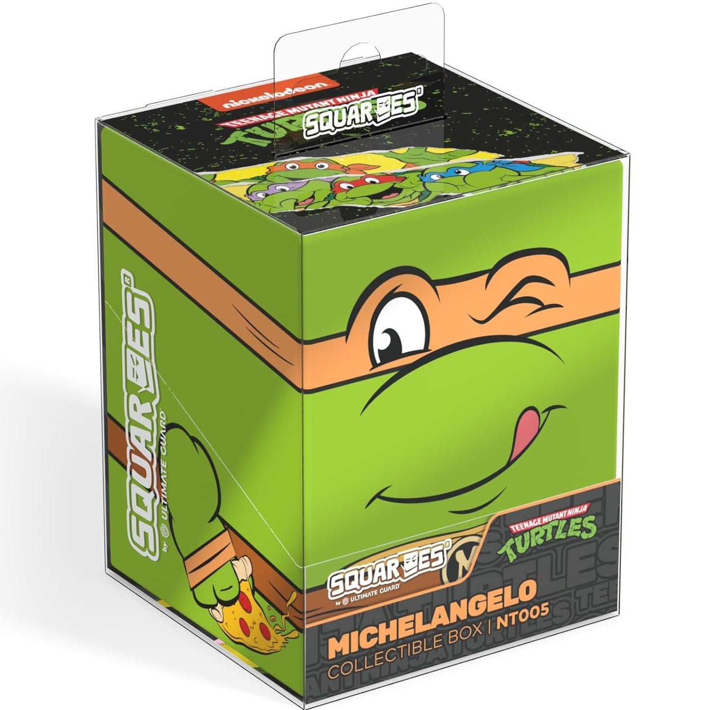 Squaroes Teenage Mutant Ninja Turtles NT005 (Michelangelo) Box Porta Mazzo Carte TCG
