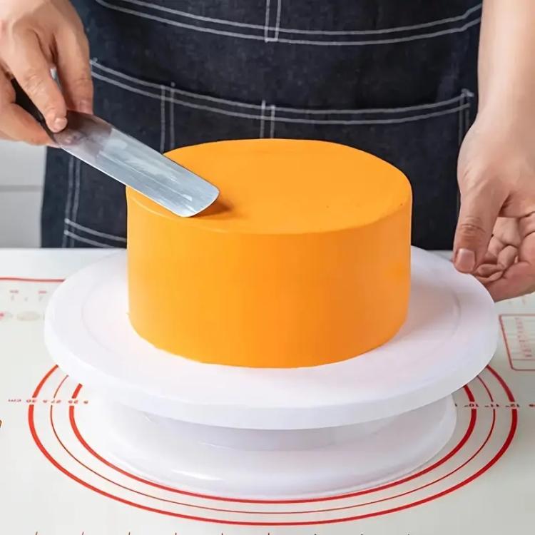 Alzatina e Piatto Girevole per Torte - Supporto Vassoio Rotante Decoro Ø 27,5 cm