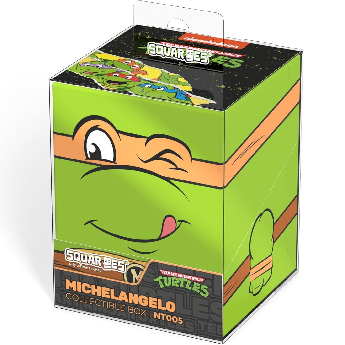 Squaroes Teenage Mutant Ninja Turtles NT005 (Michelangelo) Box Porta Mazzo Carte TCG