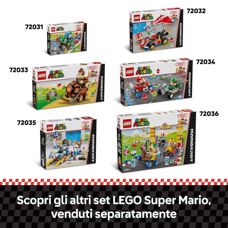 Lego - Super Mario Kart 72032 (Kart Standard) Set Con Toad Figure Game 174Pz 7+
