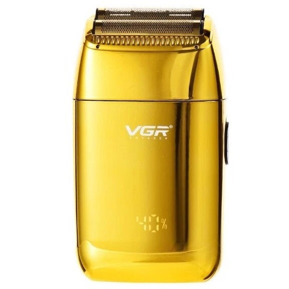 VGR V-399 Rasoio Barba Elettrico Ricaricabile Professionale 2 Lame e Display Led