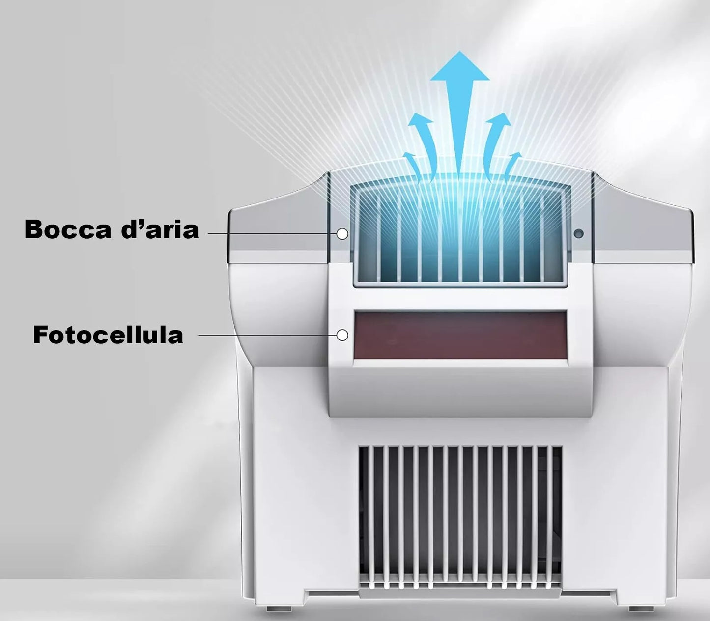 Asciugamani Elettrico Automatico Aria Calda Fotocellula a Muro Parete Hotel 2000w