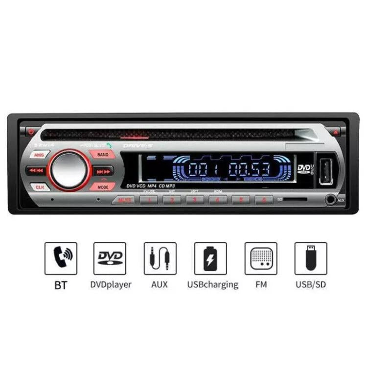 Stereo Auto Autoradio Lettore Cd Dvd Bt Sd Usb Aux 52Wx4 Frontalino Estraibile