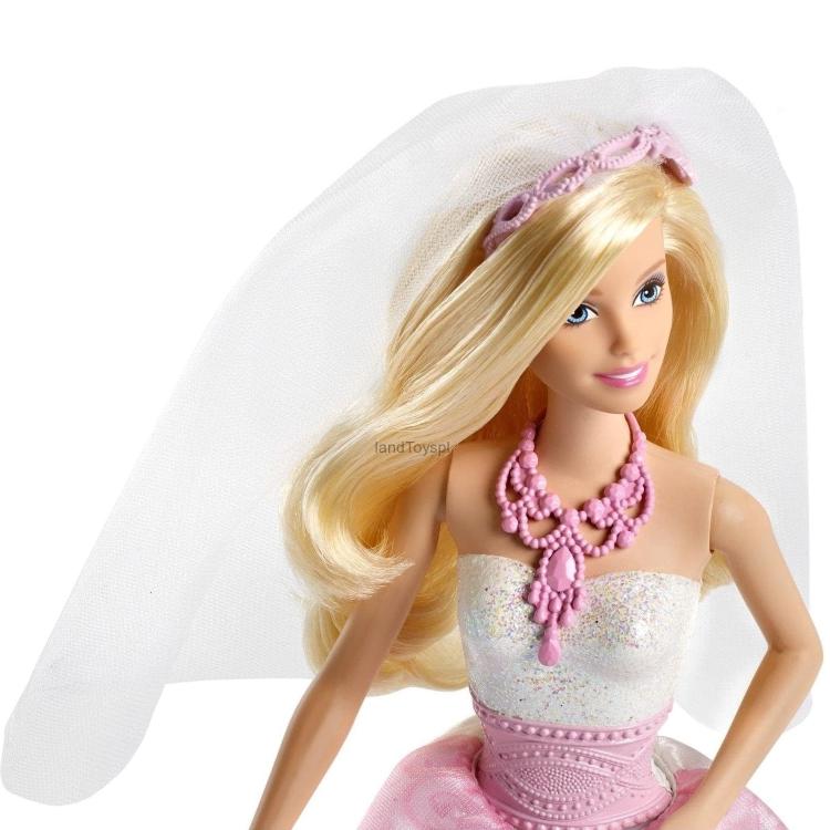 Mattel Barbie Bambola Barbie Sposa Biondo Abito Velo E Fiori Giocattolo 3+ Gtf37