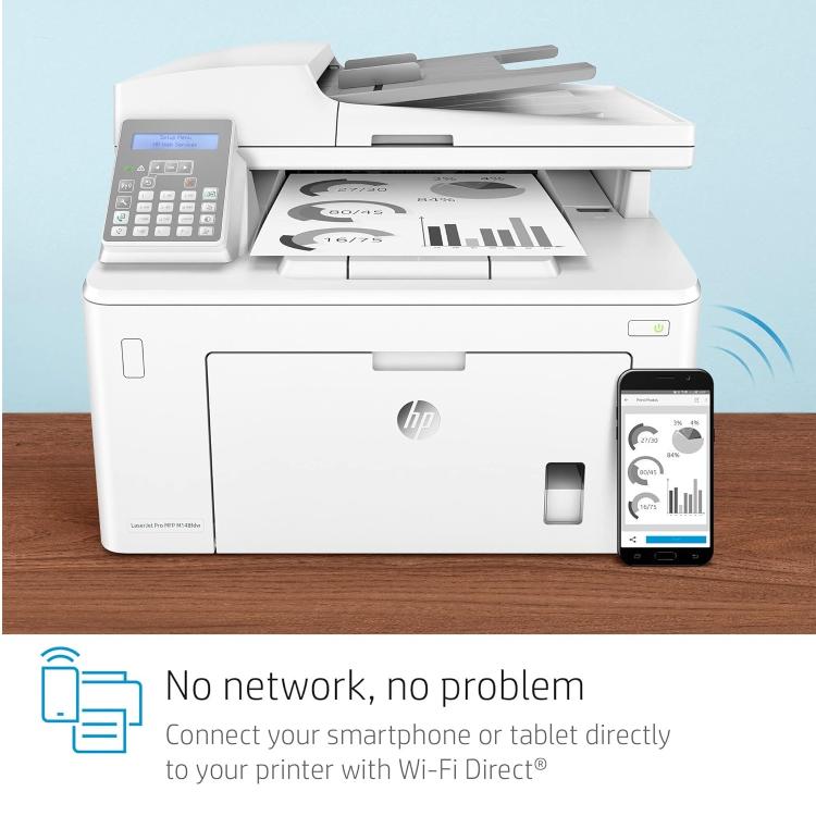 Hp Stampante Multifunzione Laser M148Fdw B/N Fax Wifi Lan Usb 28Ppm Scanner A4