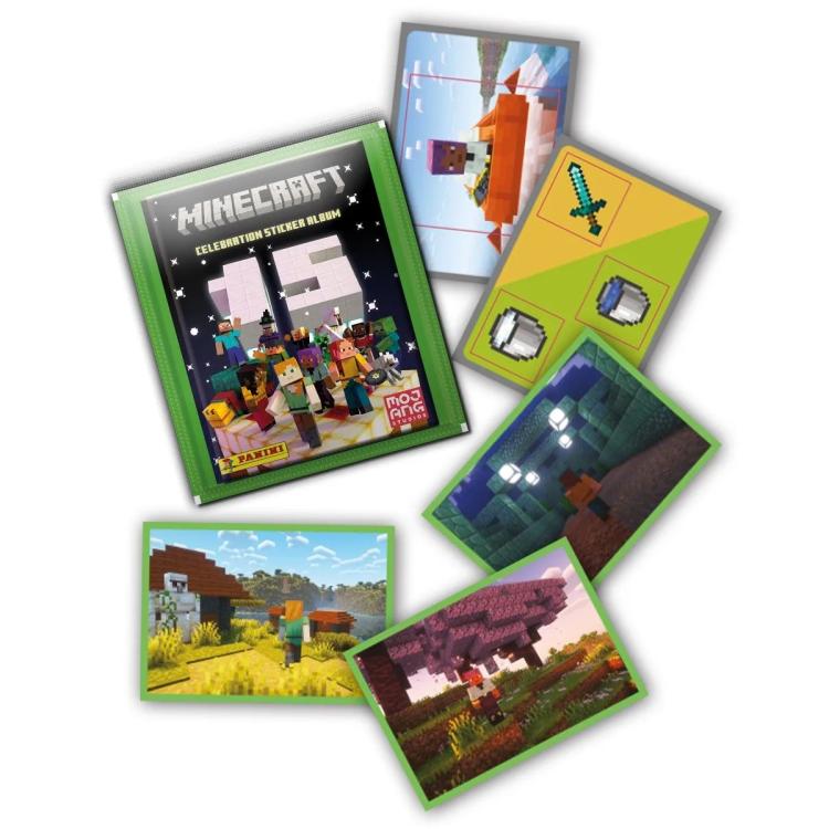 Panini Minecraft Celebration Pack 5 Bustine Da 5 Figurine 25 Sticker Per Album