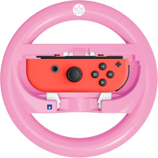 HORI Volante per Joy-Con Mario Kart Racing Wheel Attachment (Peach) per Nintendo Switch 2 e Nintendo Switch - Licenza Ufficiale Nintendo
