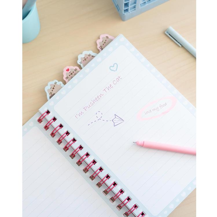 Pusheen: Project Notebook Taccuino A5 Quaderno Anelli Divisori Copertina Morbida