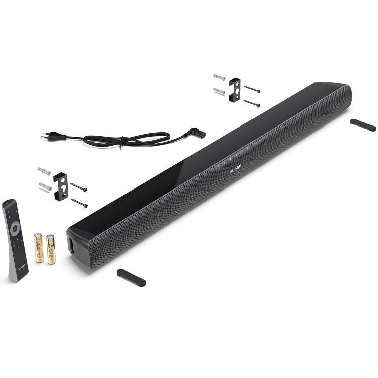Sharp Ht-Sb100 Soundbar Wireless Bluetooth Hdmi Arc/Cec Usb 75W Telecomando Nero