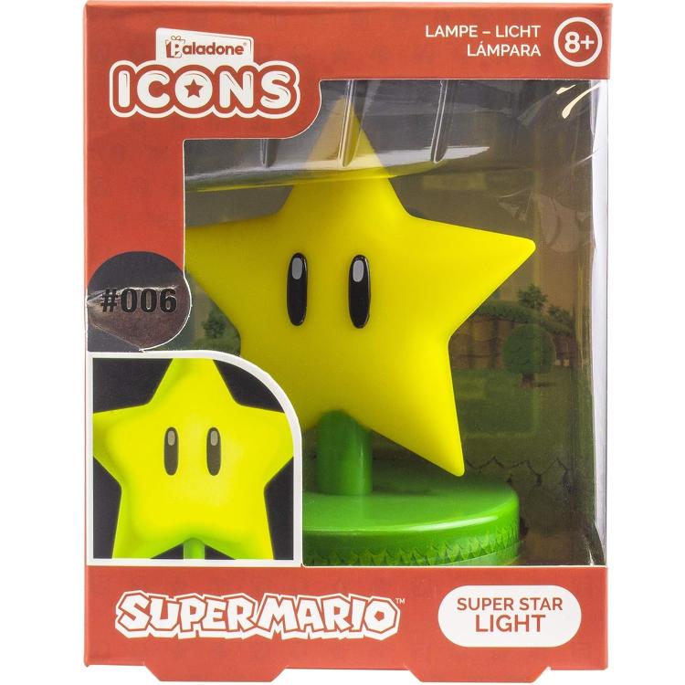 Paladone Lampada Da Tavolo 3D Super Mario Star Light 006 Night Luce Notturna