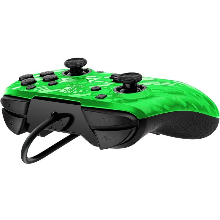 Pdp Controller Wired Nintendo Switch Con Cavo Cablato Faceoff Deluxe Audio Green