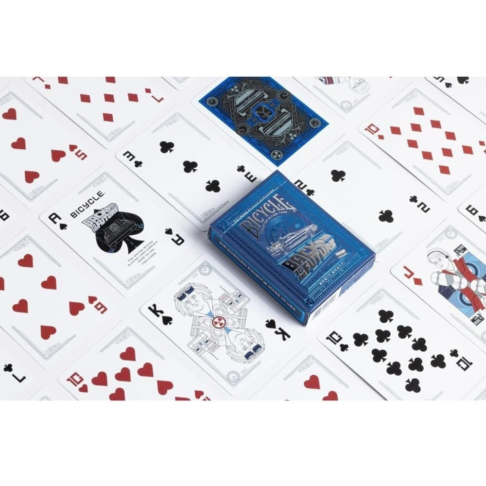 Bicycle - Back to The Future - Playing Cards - Mazzo di Carte da Collezione, Poker, Magia e Cardistry basato sul famoso film Ritorno al Futuro