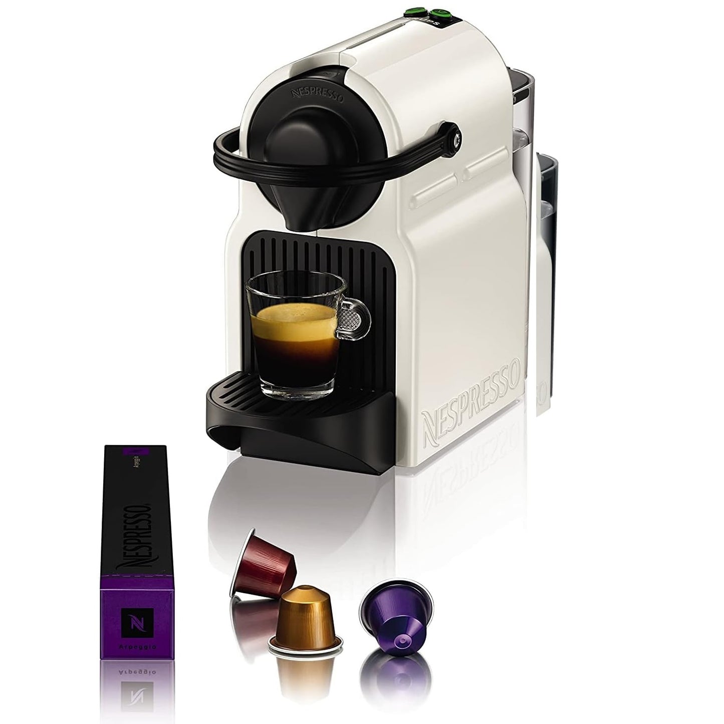 De'Longhi Inissia XN1001 Macchina da Caffè Espresso Regolabile a Capsule Nespresso - Bianco (White)