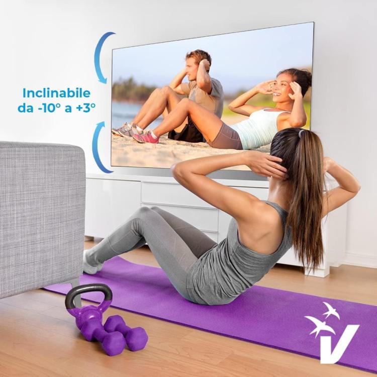 Vultech Lite Staffa Tv Parete Monitor Supporto Snodo Braccio Inclinabile 23"-43"