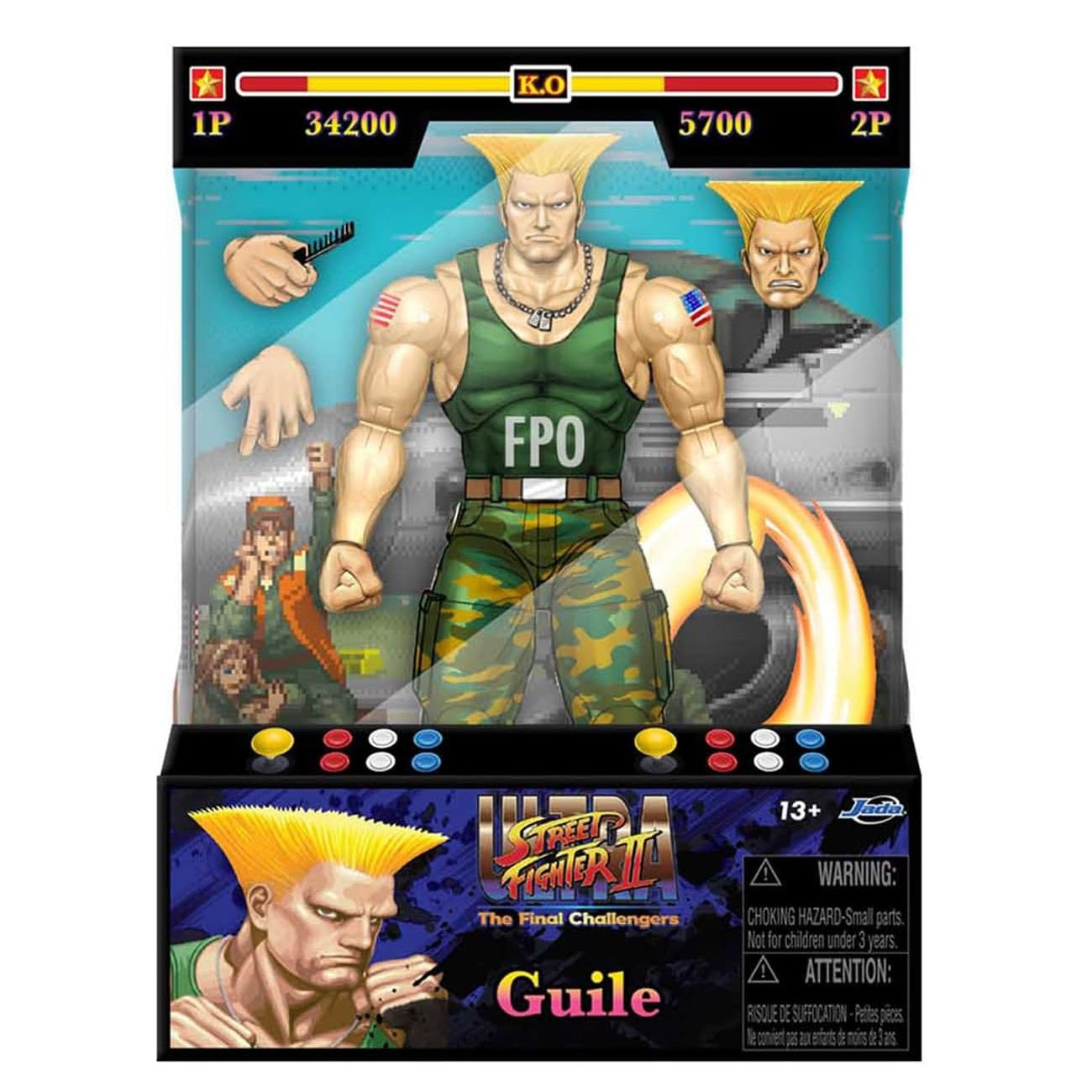 Jada - Ultra - Street Fighter II: The Final Challengers (Guile) Action Figure 15 cm