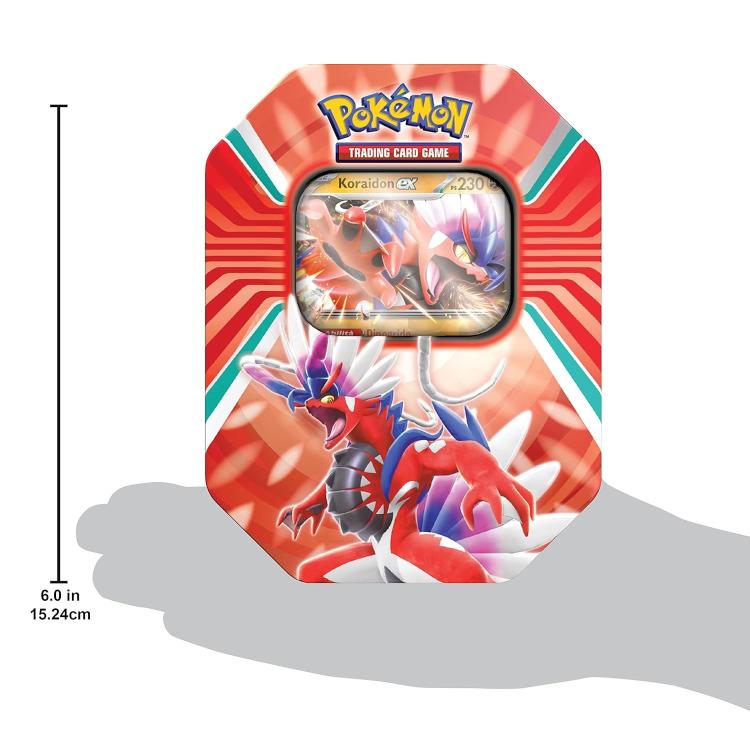Pokemon Tin: Leggende Di Paldea (Koraidon) Box Tcg Gioco Carte Trading Card Game