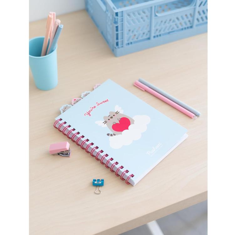 Pusheen: Project Notebook Taccuino A5 Quaderno Anelli Divisori Copertina Morbida