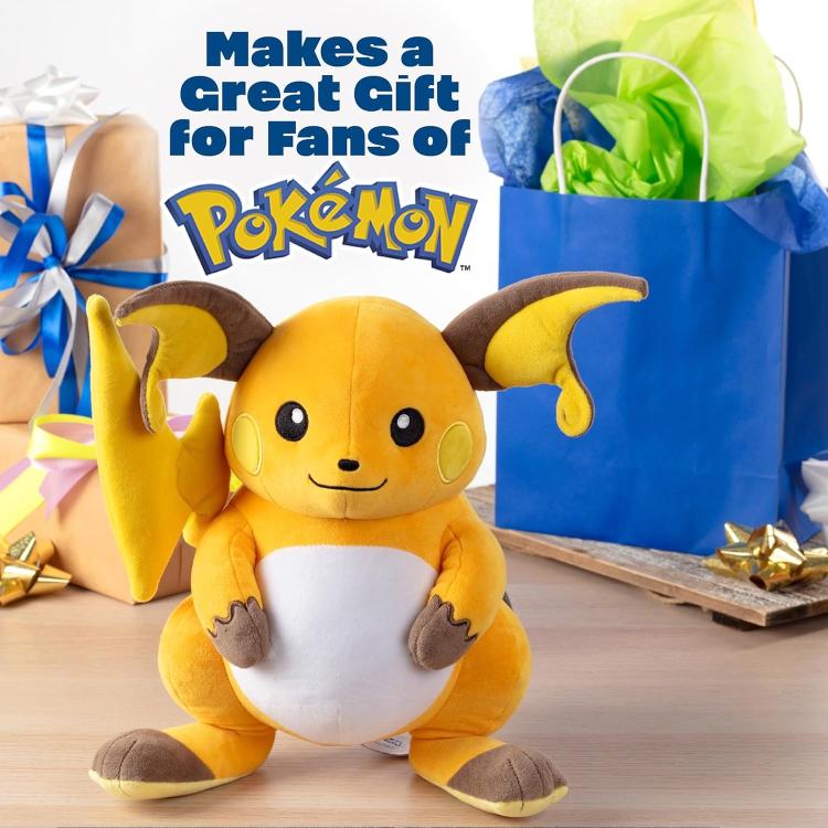 Pokémon - Peluche (Raichu) Morbido Grande 25Cm Pupazzo Plush Giocattoli Bambini