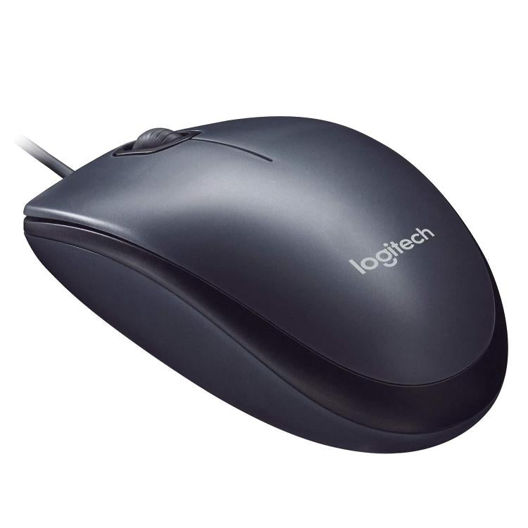 Logitech M90 Mouse Usb Cablato 1000 Dpi Ambidestro Lavoro Pc/Mac/Laptop - Grigio
