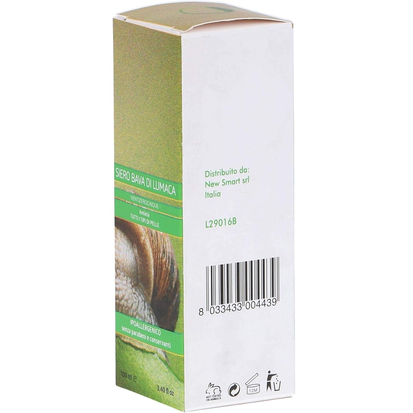 Siero Viso Faccia Antieta Con Bava Di Lumaca Face Complex 100Ml Ipoallergenico