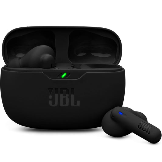 Jbl Auricolari (Wave Beam 2) Perfect Fit, In-Ear, Ip54, Cuffie Connessione Multipoint Bluetooth True Wireless Senza Filo, Cancellazione del Rumore, 40 ore di autonomia, Black/Nero