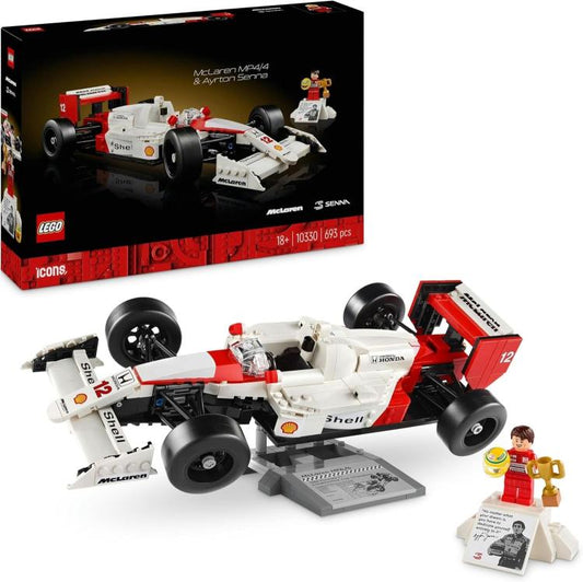 Lego Icons 10330 Mclaren Mp4/4 Ayrton Senna Costruzioni Auto Formula 1 693Pz 18+
