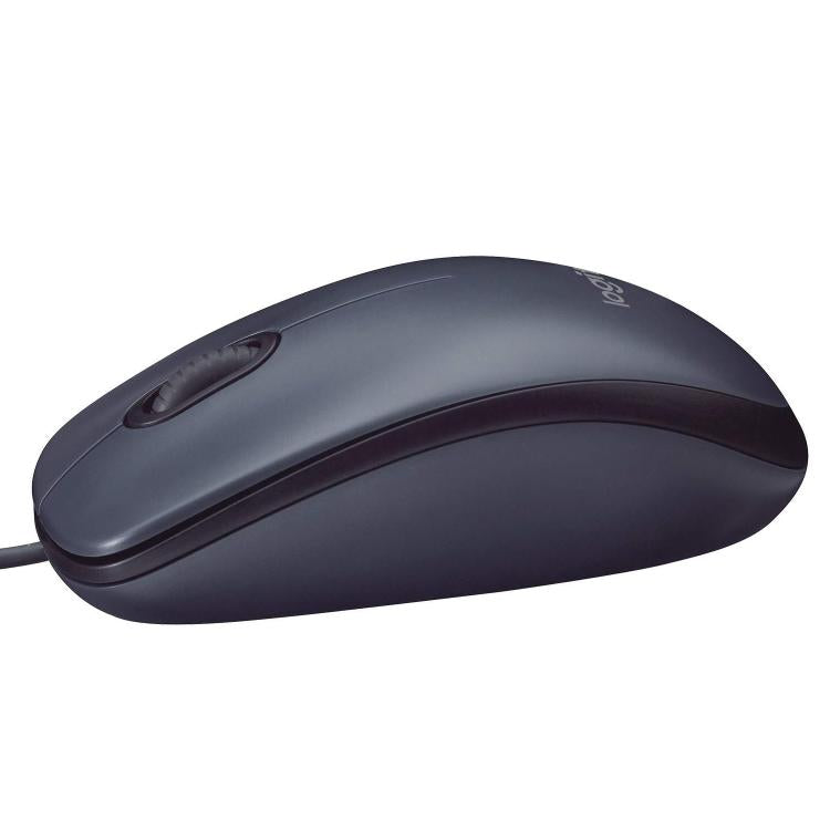 Logitech M90 Mouse Usb Cablato 1000 Dpi Ambidestro Lavoro Pc/Mac/Laptop - Grigio