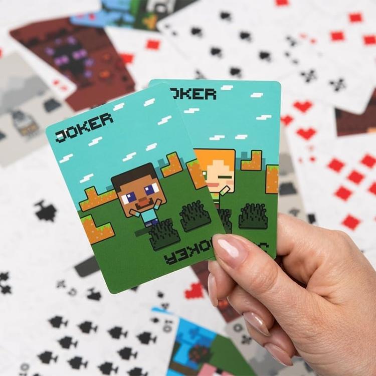 Paladone Playing Cards: Minecraft Mazzo Carte Da Gioco Francesi Poker Box Latta