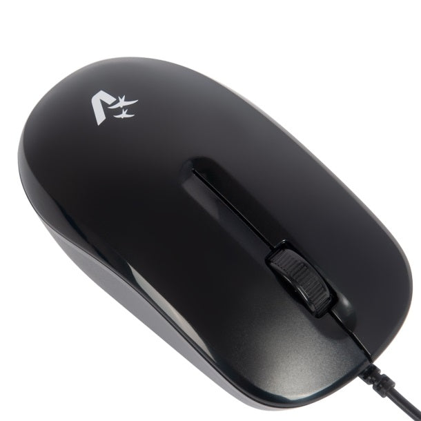 Vultech Essence Mouse Usb Con Filo 3 Pulsanti Ottico 1200 Dpi Pc Laptop Desktop