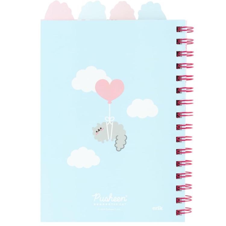 Pusheen: Project Notebook Taccuino A5 Quaderno Anelli Divisori Copertina Morbida